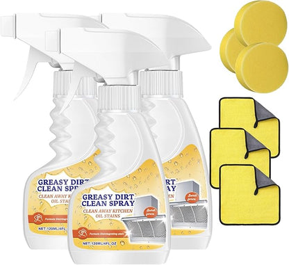 Heavy Duty Kitchen Degreaser Foam Cleaner - Fast-Acting Grease Remover for Stove & Oven, Powerful Multi-Purpose Cleaning Spray for Home & Bathroom (3)
