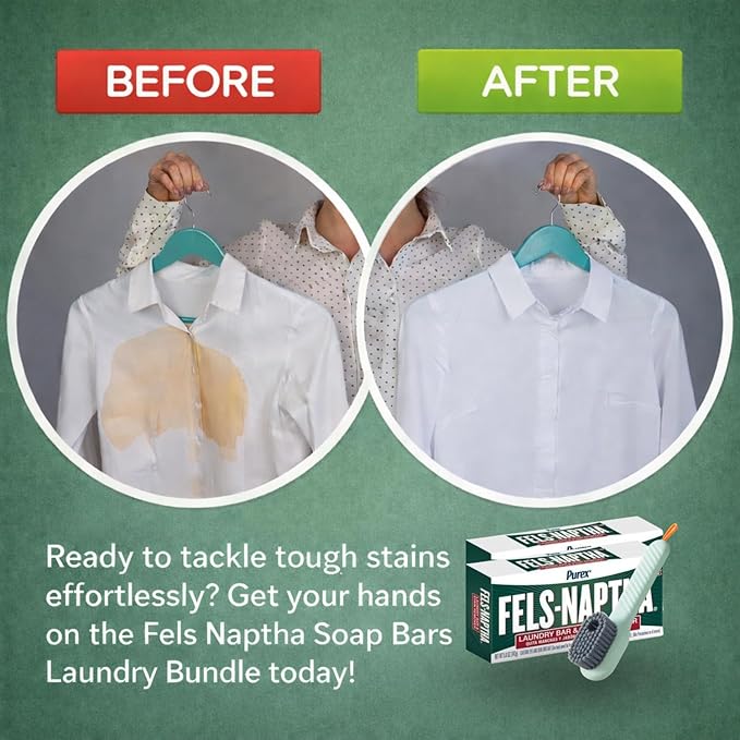 AMSY Stain Remover Cloths Laundry Bundle - Amsy Multifunctional Stain Remover Brush with Soap Dispenser Bundled with 2 Pack of Fels Naptha Laundry Soap 5 oz Each for Cloth Shoes Household Surfaces