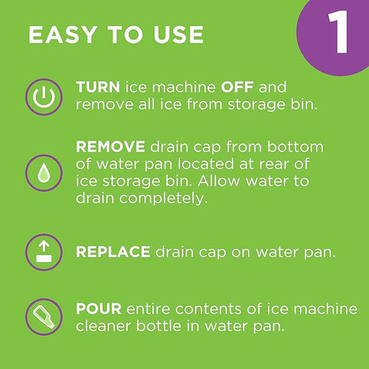 Affresh Ice Machine Cleaner, Helps Remove Hard Water and Mineral Buildup for Great-Tasting Ice