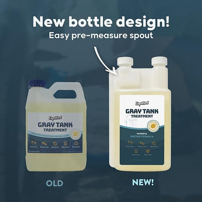 Liquified RV Toilet Treatment - Gray Holding Tank Digester - Odor Eliminator - Lemon Scent - Matts RV Reviews