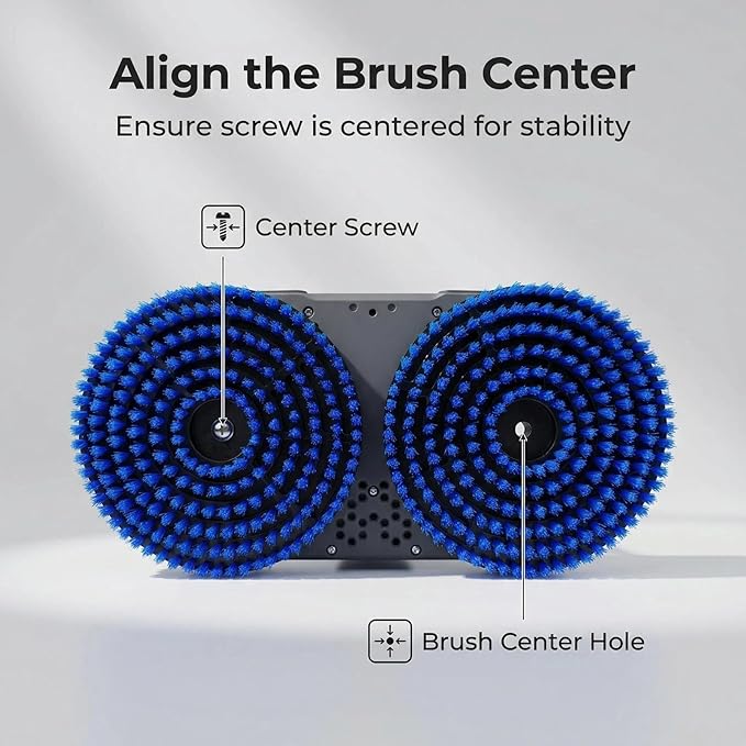 Spin Mop Brush Heads Replacement Pads for Bissell Spinwave Steam Mop 2124, 2039A, 23157, 23159, 3897A, 3712 - Hard Floor Cleaning Scrub Pads