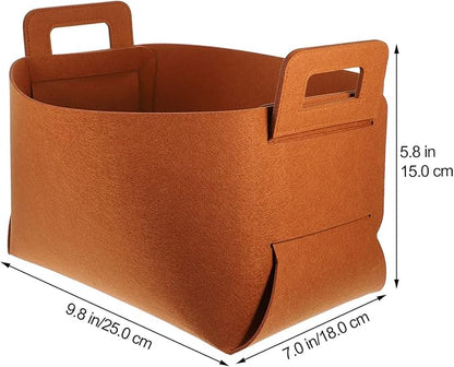 Ciieeo Laundry Basket Foldable Laundry Hamper Laundry Basket Waterproof Laundry Hamper with Handle Clothes Hamper Organizer for Laundry, Clothes and Toys（25*18*15cm/brown）