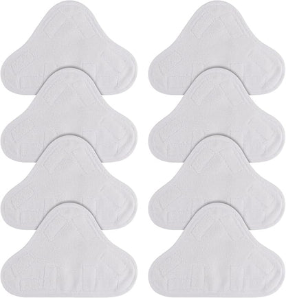 Sgizoku Microfiber Steam Mop Pad Replacement Compatible with H2O H20 Mop X5 Steam Steam Cleaners Washable & Reusable - 8 Pack