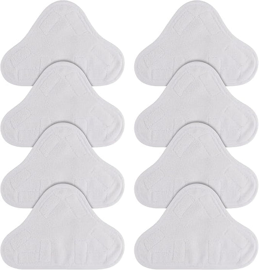 Sgizoku Microfiber Steam Mop Pad Replacement Compatible with H2O H20 Mop X5 Steam Steam Cleaners Washable & Reusable - 8 Pack