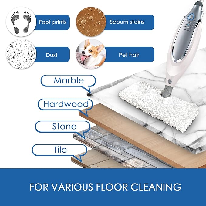 6 Pack Pocket Steam Mop Pad Cleaning Pads for Shark Steam Pocket Mop S3500 Series S3501 S3601 S2902 S3901 S3550 S3601d S3801 S3801co Se450 S2901
