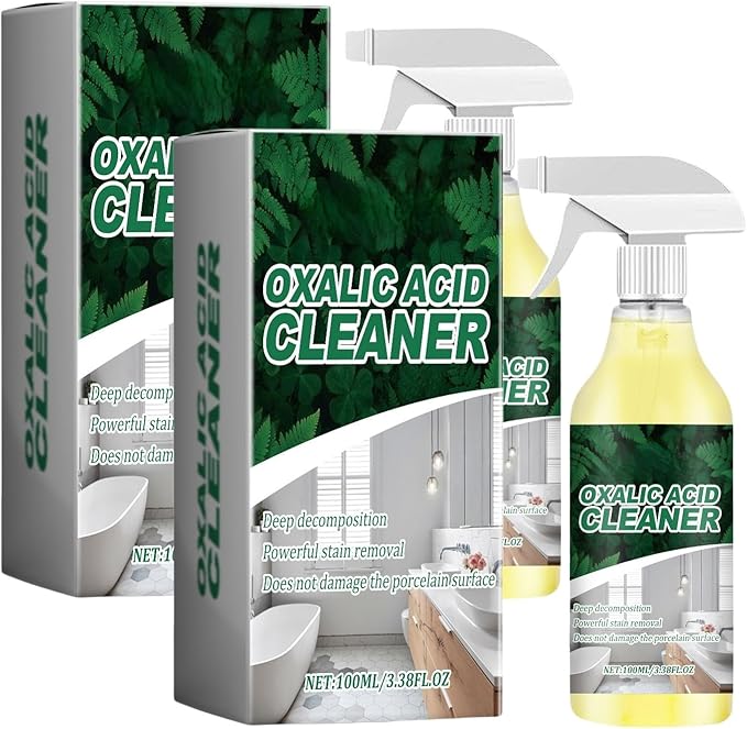 Multi-Surface Cleaner Spray, Bathroom & Tile Stain Remover, Removes Limescale, Soap Scum & Dirt, Fast Acting No-Rinse Formula, Safe for Sink, Tub & Floor, 100ml (3)