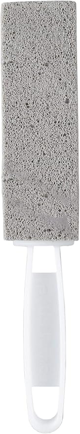 PUMIE Toilet Bowl Ring Remover, Pumice Stone for Hard Water and Tough Stains, Safe for Porcelain, TBR-6 Scouring Stick with Handle, 6-Count.