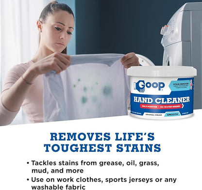 GOOP Original Multi-Purpose Waterless Hand Cleaner and Stain Remover - 14 oz Can (Pack of 3)