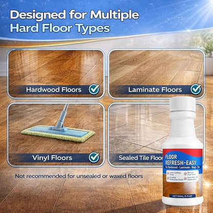 Floorevive Floor Restore for Wood Floors, Floorrevive Restorer, Revitalize, Protect, Shine Wood, Restore a Finish for wood, Quick-Drying Protective Finish 5 Fl Oz