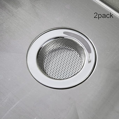 LASSHSWA Kitchen Sink Strainer Stainless Steel, Kitchen Sink Drain Strainer，Sink Strainers for Kitchen Sinks with Large Wide Rim 4.5" Diameter (4 Pack)