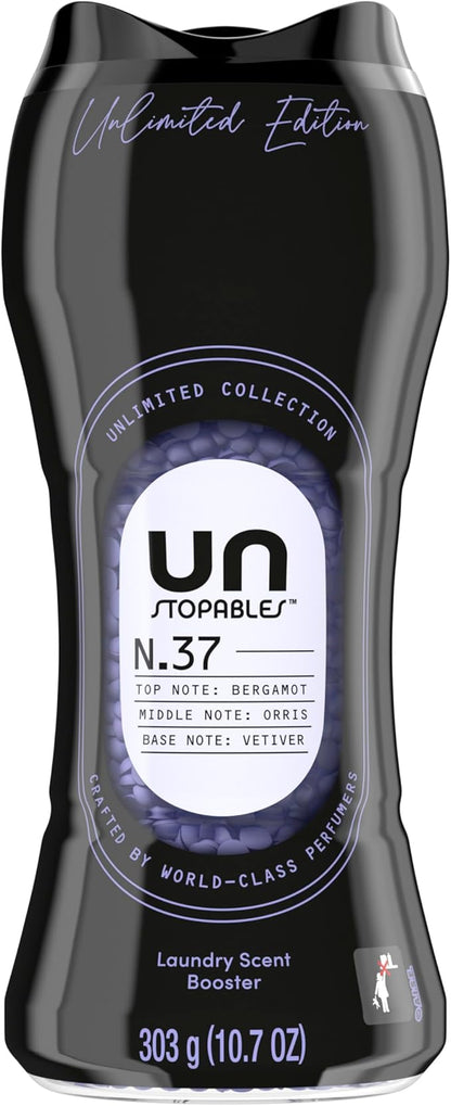 Downy Unstopables Unlimited Collection In-Wash Laundry Scent Booster Beads, No. 37, Fine Fragrance, Long-Lasting Fresh Scent Beads, 10.7 oz