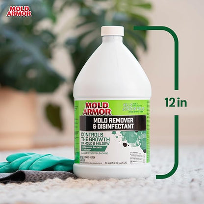 Mold Armor Mold Preventer, Disinfectant and Flood Cleanup, 1 gal., Control & Prevent the Growth of Mold and Mildew, Cleans without Bleaching, Ready to Use