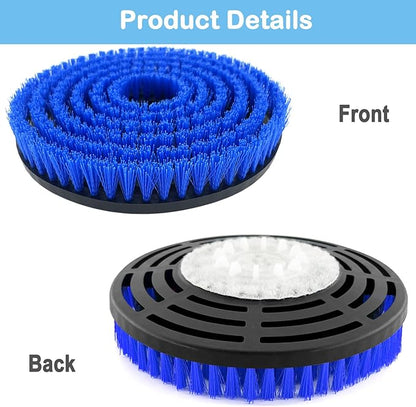 2 Pack S8201 Upgraded Replacement Steam Mop Brush Heads for Shark S8201 S8001 S7001 S7201 S7000 S7005 S7020 Steam Mop & Scrub All-in-One Scrubbing, Dirt Grip Scrub Washable Replacement Brush, Blue