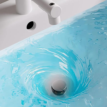 Push Button Sink Drain Stoppers With Odor Prevention And Hair Catcher Steel Bathroom Basin Filter For Not Clogging Not Odor Popup Drain Stoppers