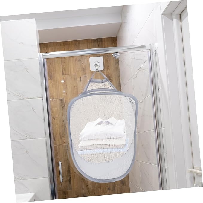 2pcs Wall Mounted Laundry Hanging Basket Storage Organizer for Dirty Clothes Space Saving Design for Home Dorm Use and Stylish for Sundries Storage