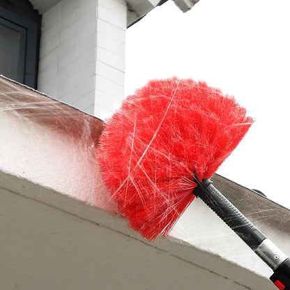 30 Foot High Reach Dusting Kit with 6-24 Foot Extension Pole // High Ceiling and Cobweb Duster with Telescopic Pole // Microfiber and Outdoor & Indoor Extendable Duster Cleaning Kit