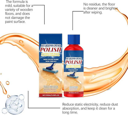 Wood Floor Polishes, 100ml Laminate Floor Cleaner, Laminate Floors Polishes Cleaner, High-Gloss Hardwood Shine Restorer, Scratch Repair Stain Remover, for Bedroom Entryway Living Room