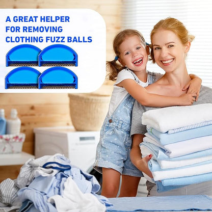 Boao 4 Pieces Sweater Combs to Remove Pilling Sweater Defuzzer Multi-Fabric Shaver and Cashmere Comb Wool Pilling Remover Pills, Fuzz from Clothes (Minimalist Modern)