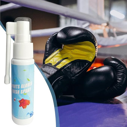 Boxing Glove Deodorizer 30ml, Gym Bag Freshener Spray for Work Boots, Athletic Gear, Gloves, Clothes, Helmets, Shoes, Hockey Equipment, Sports Use