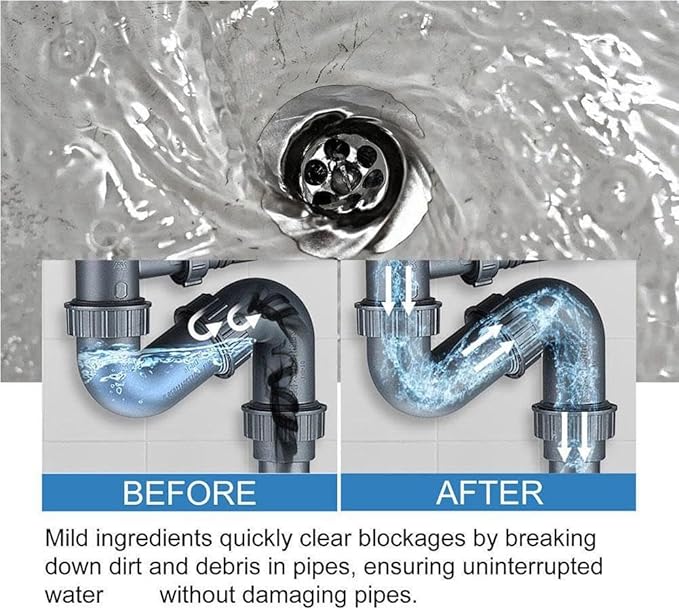 Powerful Kitchen Pipe Dredging Agent, Dredge Deodorant, Toilet Sink Drain Cleaner, Sewer Household Cleaning Tools