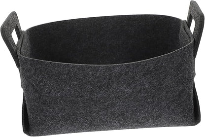 Sosoport Foldable Polyester Laundry Basket Hamper Sturdy Storage Bin for Clothes and Space Saving Dark Gray Organizer for Home and Nursery Use