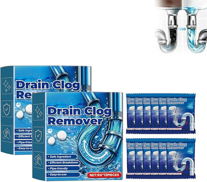 Strong Drain Effervescent Tablet, Sink Smell Effervescent Tablets, Disposal Cleaner Tablets Eliminator Quickly Eliminates Odors, Sink Drain Cleaner for Sewer, Toilet and Septic Tank (24pcs)