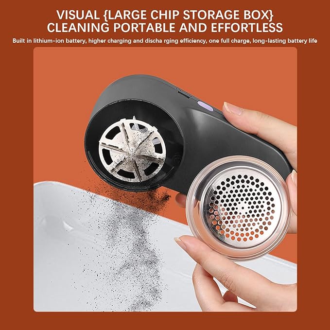 Fabric Shaver 6-Leaf Blades 5W Lint Sweater Shaver Fuzz Remover Fabric Shavers for Clothing Fabric Shavers for Furniture Electric Lint Pilling Remover Fabric Pilling Removers (Gray)