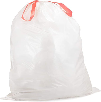 UNSCENTED 21 Gal / 80 Liter | Drawstring Closure Trash Bag | Heavy Duty By Qualia (UNSCENTED, 90 BAGS)