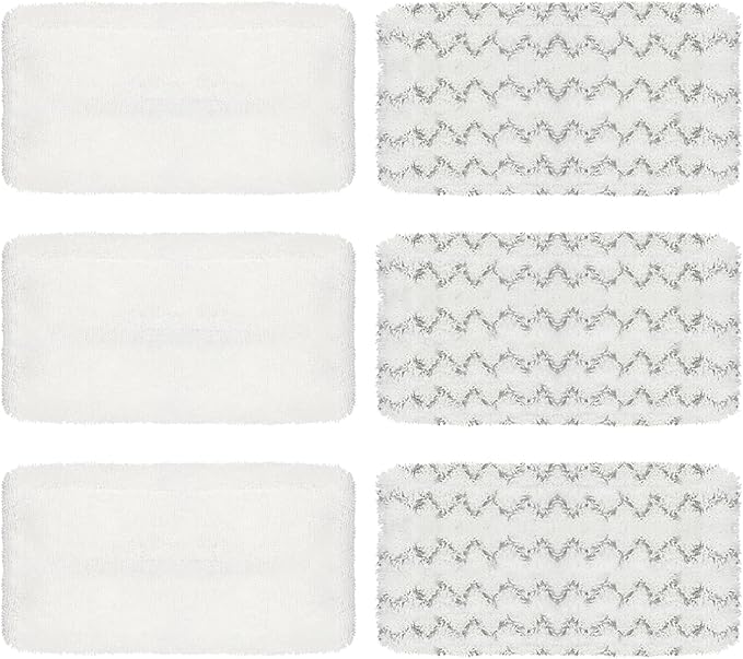 2747A 1543A for Bissell Symphony Pet Steam Mop Replacement Pads - 6 Pack, for Bissell PowerFresh Vac & Steam 2747A, 1132, 1543, 1252, 1652 1530 1632