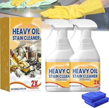Kitchen Cabinet Cleaners And Polishers, 3.38 Oz Kitchen Heavy Oil Cleaner Spray, 2026 Upgrade All Purpose Kitchens Heavy Oil Cleaning Agent, For Stove,Oven,Dishwasher, Tiles (2pcs)