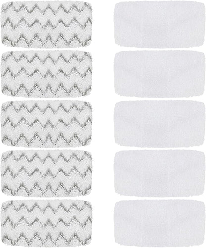 10 Pack 1543A Steam Mop Pads for Bissell PowerFresh Vac & Steam 2747A, Bissell Symphony Pet Steam Mop Pads 1132 1543 1652 1252 1606670 1543A 1632 1132A 1530 11326