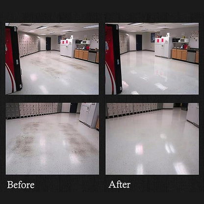 Quality Chemical Pro Shine High Solids Commercial Wet-Look Floor Finish Wax - High Shine Floor Cleaner, Future Floor Wax for VCT Tile Floors, Polish & Restorer - 128 oz (Pack of 1)