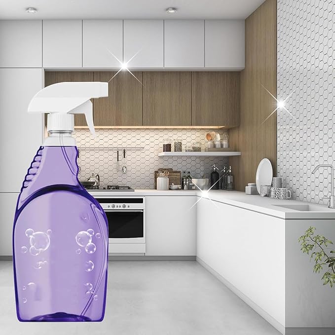 KISHAL All-Purpose Cleaning Spray With Cleaning Tablets,Multi Purpose Cleaning Spray,Multi-Surface Cleaner,Powerful Stubborn Stains Remover (1 Bottle+5 Cleaning Tablet)