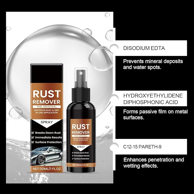 Nexa Rust Remover Spray, 2025 New Upgrade Rust Remover for Metal, Tools, Cars, Chains Automotive & Household Surfaces (1)