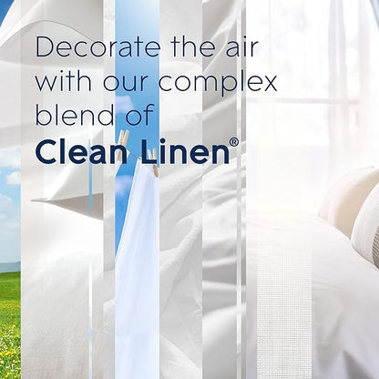 Plugins Scented Oil, Air Freshener Refill Clean Linen, 1.34 Oz 2-Count (Pack of 2)