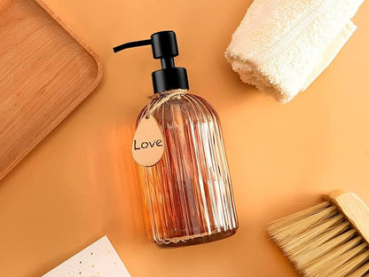 Soap Dispenser with Silicone Pad – Premium Quality – Dish soap Dispenser, Hand Soap Dispenser – Rust Proof Stainless Steel Pump – Ideal for Kitchen Dish soap, Bathroom soap