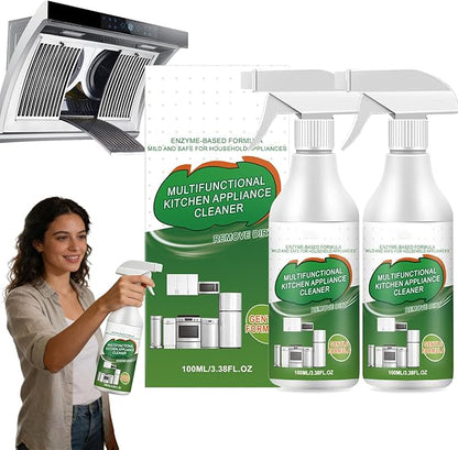 Multi-purpose Enzyme Foam Cleaner, Multifunctional Kitchen Appliance Cleaner, Kitchen Cleaner Spray, All-Purpose Household Cleaners for Oven, Stove, Range Hood (2PCS)