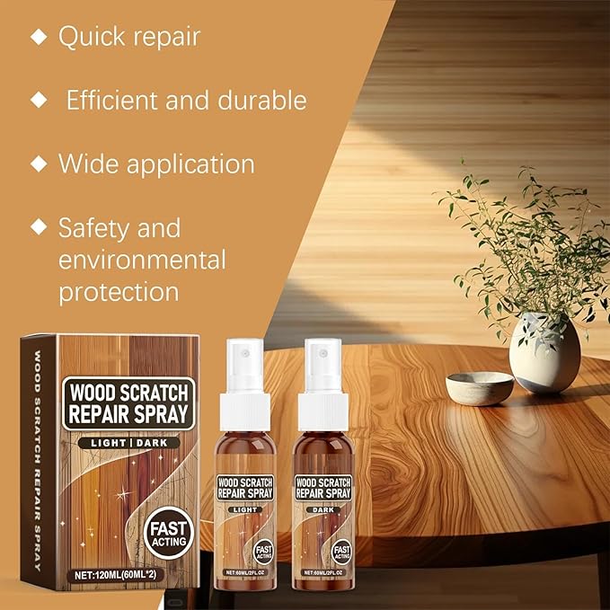 Wood Scratch Repair,Table Scratch Remover and Restorer - Floor Polish and Restorer Natural Shine Removes Scratches Leaves Protective Layer for Home