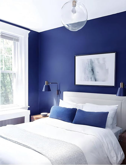 Safiyya Peel and Stick Wallpaper Navy Blue Contact Paper Wall Paper Self Adhesive Decorative Removable Wallpaper for Bedroom and Renter Friendly 118"x17.7"