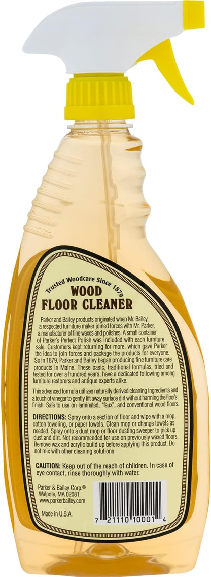 Parker & Bailey Wood Floor Cleaner 22 oz. - 2 Pack Premium Hardwood Floor Cleaners