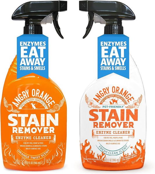 ANGRY ORANGE Fresh Scent and Citrus Stain Remover Bundle, 64 Fl Oz (Pack of 1)
