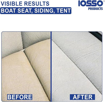 Iosso Mold & Mildew Stain Remover – Color Safe for Awnings, Tents & Boats – Concentrated Formula Makes 3 Gallons – Biodegradable, Non-Chlorine Fabric Cleaner