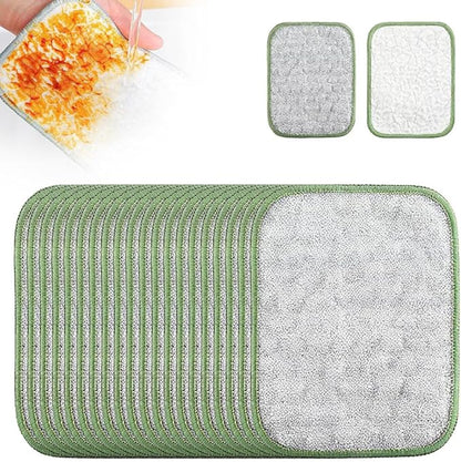 Multipurpose Wire Dishwashing Rags for Wet and Dry, 2026 Reusable Metal Scrubbing Pads Sponge Cloths Towels Clean, Non Scratch Wire Dishcloth for Kitchen, Sinks, Pots, Pans (20pcs)