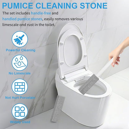 6 Packs Pumice Stone Toilet Bowl Cleaner, Pumice Stone for Cleaning, Powerfully Cleans Hard Water Rings, for Cleaning Toilets, Bathtubs, Grills, Swimming Pools, Sinks