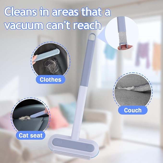 Uproot Cleaner Pro Pet Hair Remover, Carpet Rake for cat Fur Removal, Dog Hair Remover Tool, Efficient Fur Brush for Carpets, Rugs, Couches, Furniture, Reusable Ergonomic Design