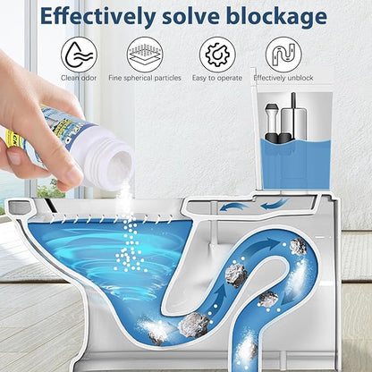 4PCS Wild Tornado Pipe Dredge, Wild Tornado Sink and Drain Cleaner, Drain Cleaner Powder for Kitchen Toilet Pipeline Quick Cleaning Tool (4, B)