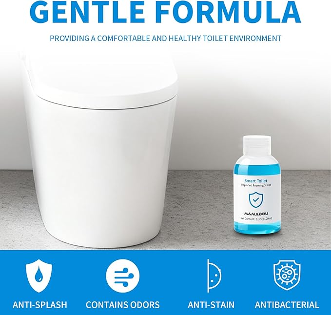 MAMADOU 100ml Smart Toilet Foaming Agent Splash Proof Foam Shield Cleaner Liquid Deodorizing Stain-Resistant Special Cleaning Toilet Bowl For Fresh Bathroom
