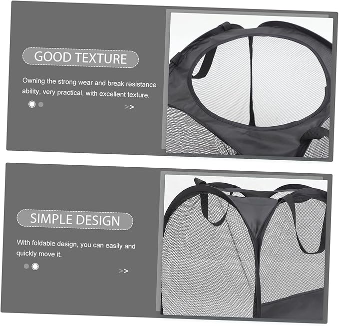 Mobestech Large Laundry Basket Collapsible Pop up Hamper Folding Dorm Clothes Organizer Storage Pouch