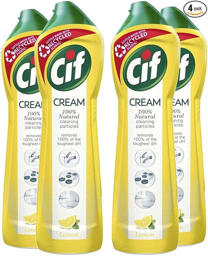 Cif Cream Lemon 500 Ml (pack Of 4)