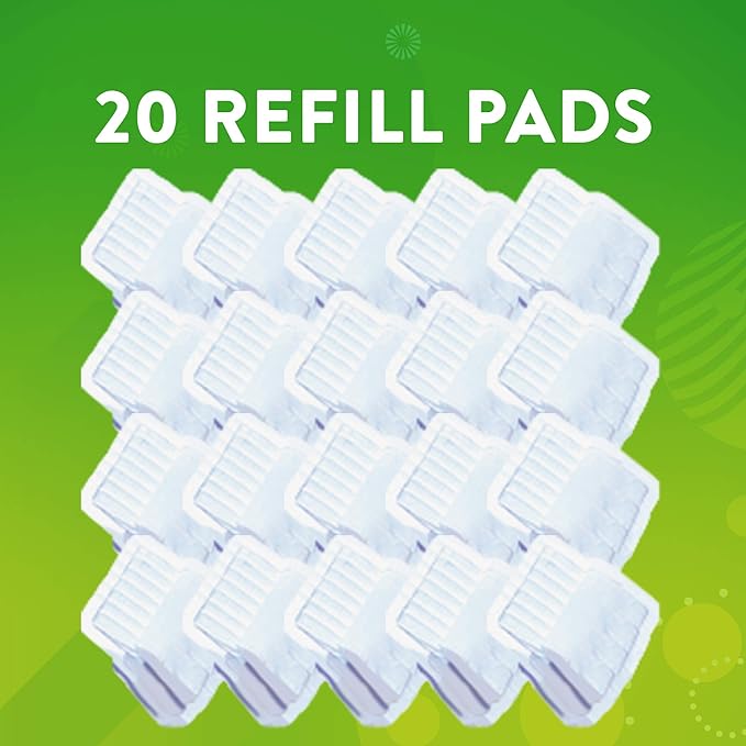 Scrubbing Bubbles Fresh Brush Toilet Bowl Brush and Holder with Toilet Cleaner Refill Pads & Gel Stamps, Cleans Limescale & Fights Odors, Citrus Scent, Includes Starter Kit + 20 Refills + 6 Gel Stamps